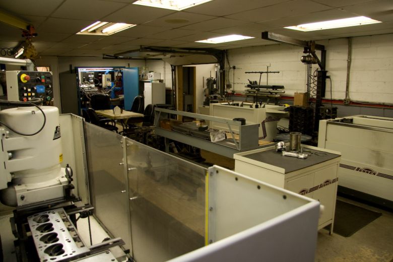 Part of the shop with many of the machines..
