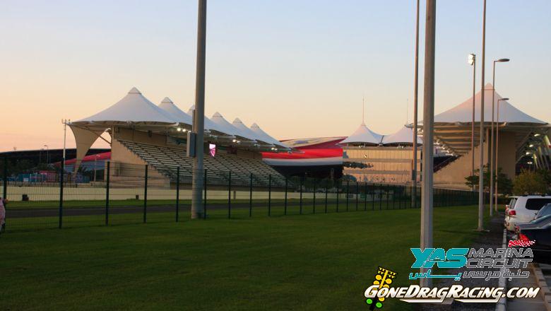 View of the track from the parking area
