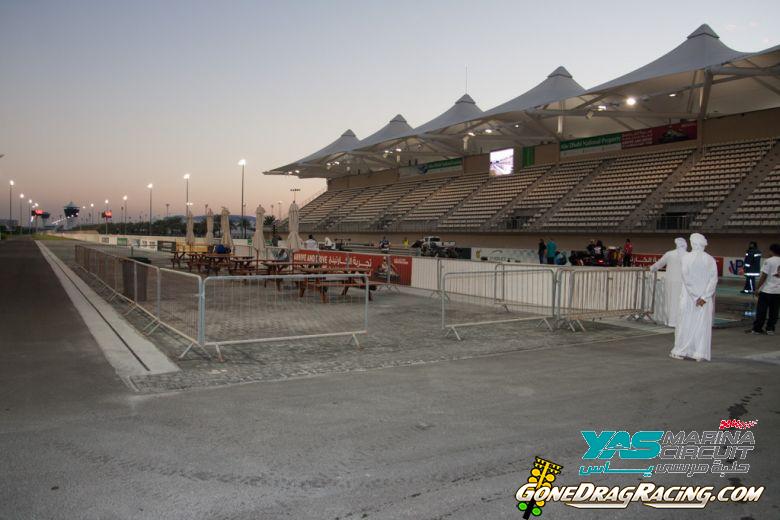 Starting line view
